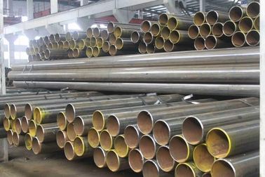 China Industrial Hot Dip Galvanized ERW Steel Pipe Silver / Black Painted Size 219 - 820mm supplier