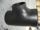 Black 24&quot; To 96&quot; Carbon Steel Butt Weld Fittings A234 WPB Beveled End / BW Equel Tee supplier