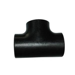 Black 24" To 96" Carbon Steel Butt Weld Fittings A234 WPB Beveled End / BW Equel Tee