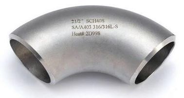 China ASTM A403 WP316 Stainless Steel Pipe Fittings / Elbow LR / SR 90 DEG BW ENDS supplier