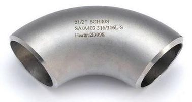 ASTM A403 WP316 Stainless Steel Pipe Fittings / Elbow LR / SR 90 DEG BW ENDS supplier