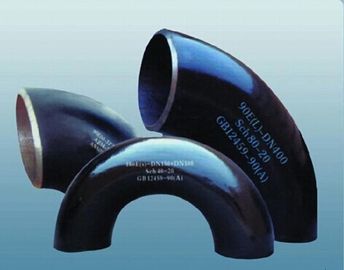 Carbon Steel Buttweld Pipe Fittings A234 WPB 90 Deg LR Elbow 45 Deg / 180 Deg supplier