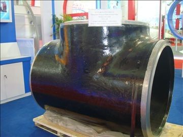 ASTM A213 large diameter steel pipe fittings Elbow , Tee SCH100 For petroleum , boiler supplier