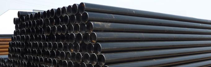 Black Painted Seamless Carbon Steel Pipe Cold Drawn / Hot Rolled ASTM GB A53 A106