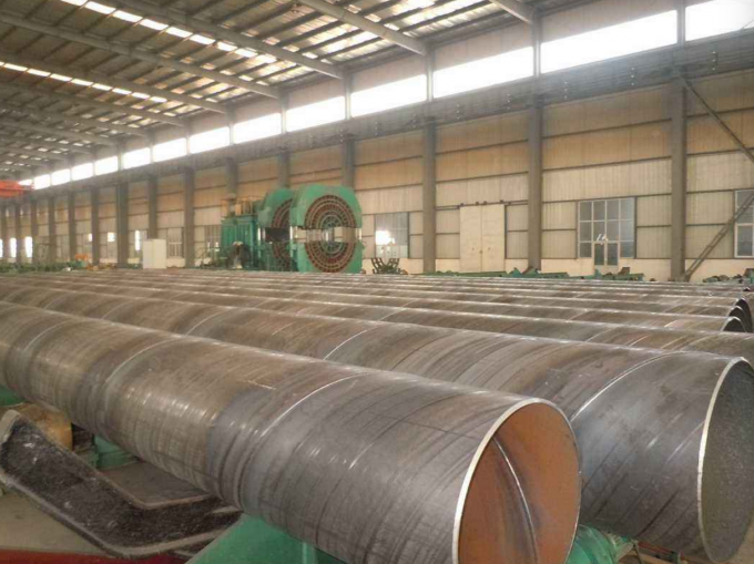 API Spec 5L SSAW Oil Field Pipe , Line PE Coated Gas Line Pipe X42 X46 X52